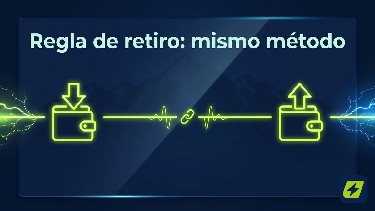 Regla de JugaBet Chile: retirar por el mismo método usado para depositar