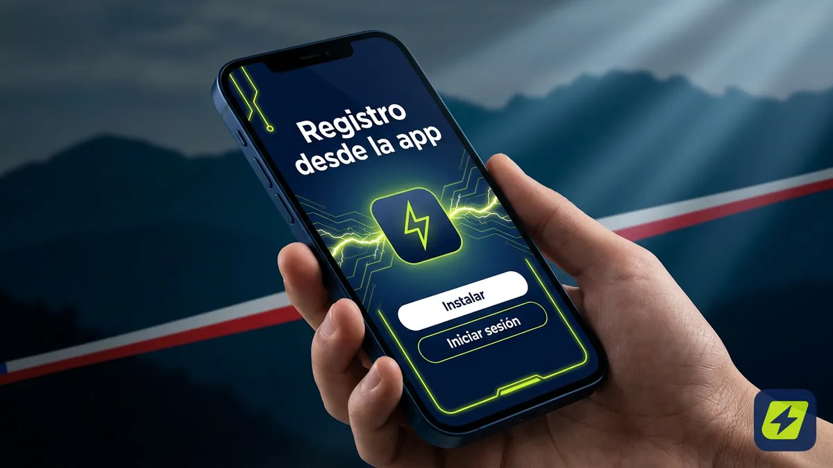 Registro en la app JugaBet Chile desde un teléfono con interfaz en español