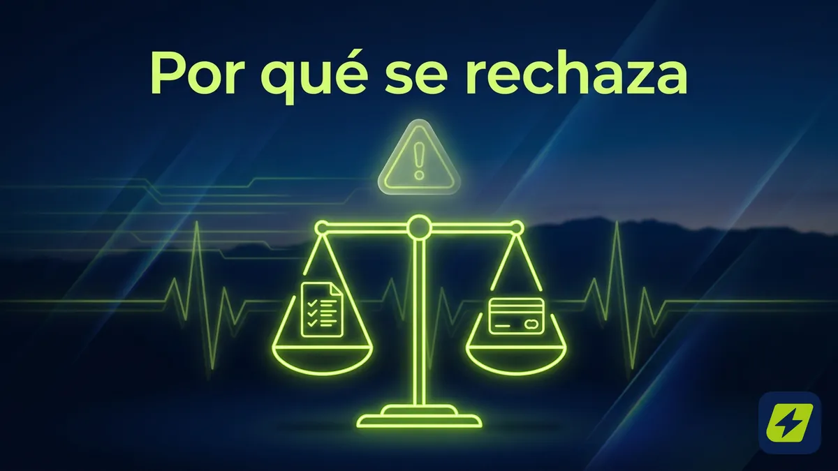 Balanza simbólica sobre causas de rechazo o retraso de un retiro en JugaBet, con acento lima sobre fondo azul marino