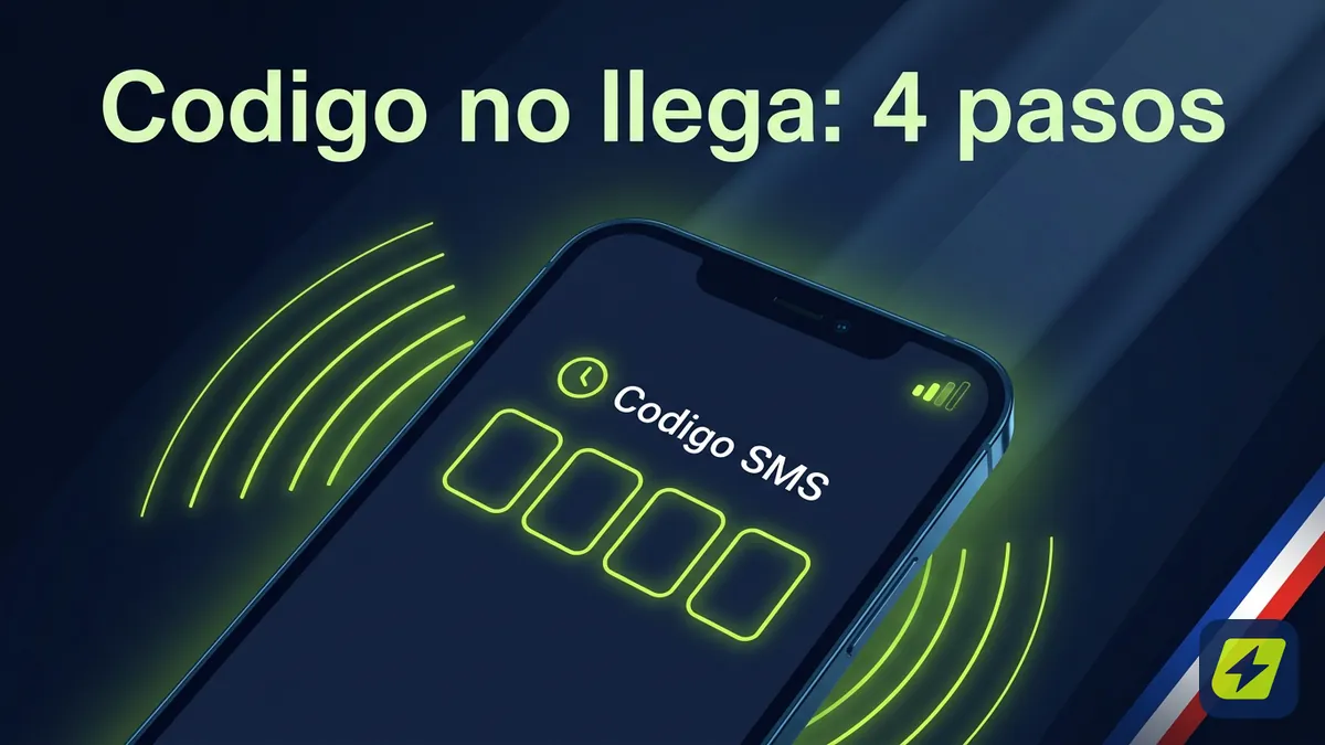 Pantalla de celular con codigo de un solo uso y senal de red para resolver problemas de acceso en JugaBet